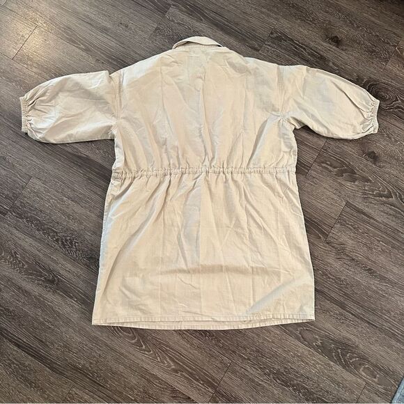 J. Crew Cinched zip-up dress in drapey cotton New - Picture 8 of 8